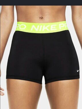 Women's Nike Pro - Black and Neon - Large - NWT!